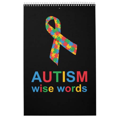 Autism Wise Words Calendar