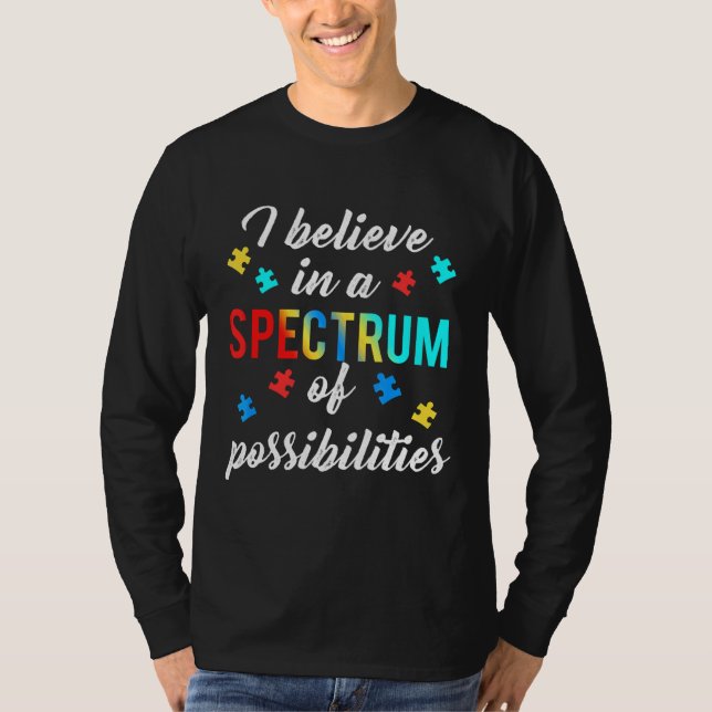 Autism With Quote For Mental Health Spectrum Kids T-Shirt (Front)