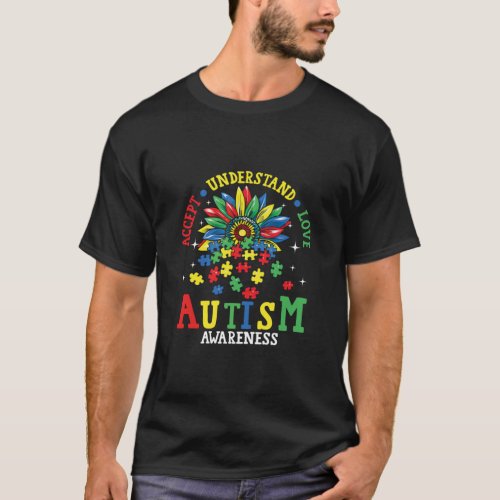 Autism Women Men Accept Understand Love Autism Awa T_Shirt