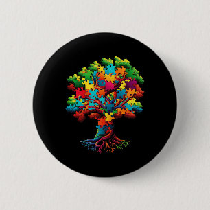 Autism Women Men Adults Kids Austim Awareness  Button