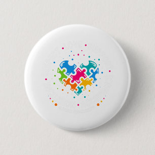 Autism Women Men Respect Love Support Autism Aware Button