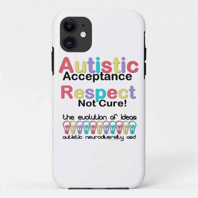 Autistic Acceptance Respect Not Cure Case-Mate iPhone Case (Back)