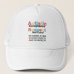 Autistic Acceptance Respect Not Cure Trucker Hat