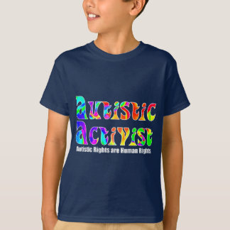 Autistic Activist (Color) Kids' Dark Shirts