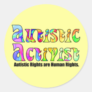 Autistic Activist (Color) Stickers