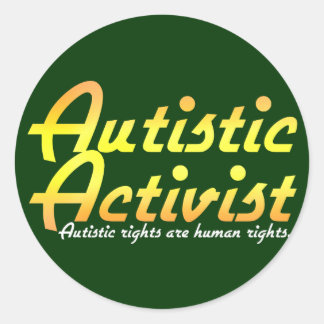Autistic Activist(Gold) Stickers
