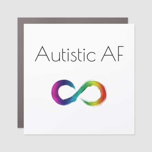 Autistic AF Car Magnet