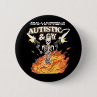 Autistic and Gay Skeleton Funny Autism Awareness