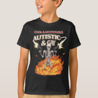 Autistic and Gay Skeleton Funny Autism Awareness