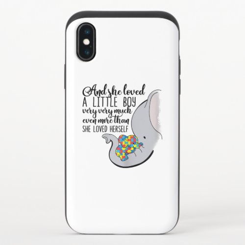 Autistic  And She Loved A Little Boy Very Much iPhone X Slider Case