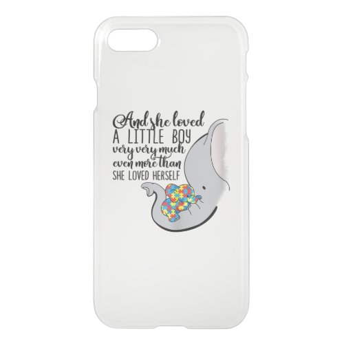 Autistic  And She Loved A Little Boy Very Much iPhone SE87 Case