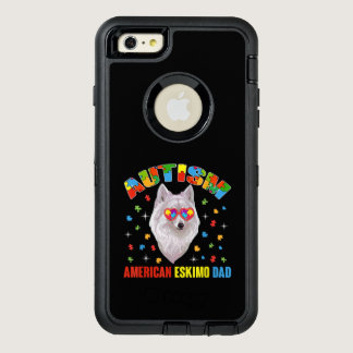 Autistic | Autism American Eskimo Dad Puzzle Piece OtterBox Defender iPhone Case