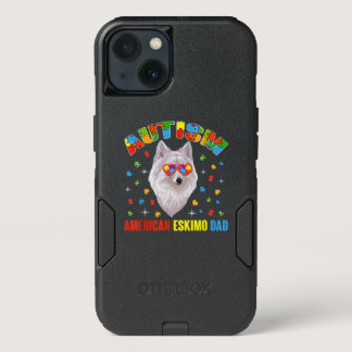 Autistic | Autism American Eskimo Dad Puzzle Piece iPhone 13 Case