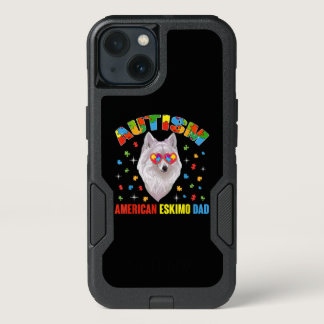 Autistic | Autism American Eskimo Dad Puzzle Piece iPhone 13 Case