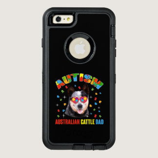 Autistic | Autism Australian Cattle Dad Puzzle OtterBox Defender iPhone Case