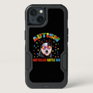 Autistic | Autism Australian Cattle Dad Puzzle iPhone 13 Case