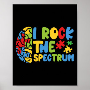 Autistic Autism Awareness Boys Toddler I Rock The Poster