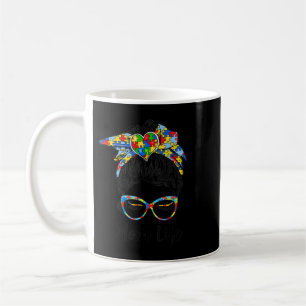 Autistic Autism Awareness Mom Life Shirts Women Mo Coffee Mug
