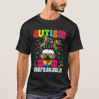 Autistic Autism Awareness Mom Life Women Cute Moth T-Shirt