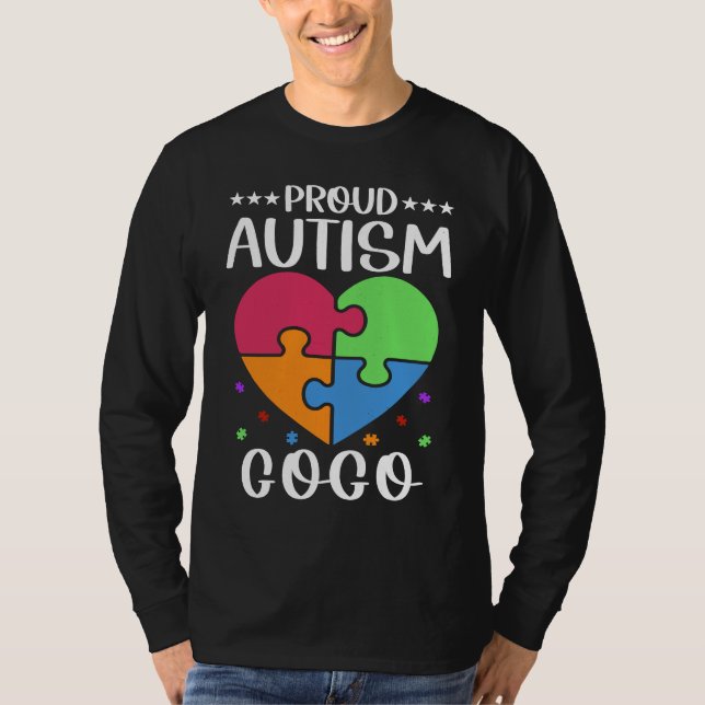 Autistic Autism Awareness Month Cute Proud Autism  T-Shirt (Front)