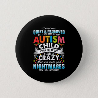 Autistic Autism Awareness Puzzle Pieces Proud Auti Button