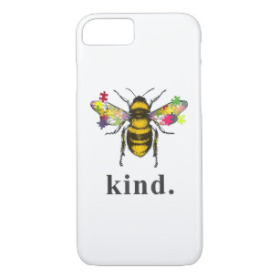 Autistic Autism Be Kind Beekeeper Puzzle Piece iPhone 8/7 Case