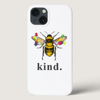 Autistic | Autism Be Kind Beekeeper Puzzle Piece iPhone 13 Case