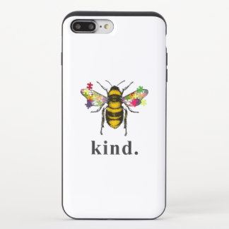 Autistic | Autism Be Kind Beekeeper Puzzle Piece iPhone 8/7 Plus Slider Case