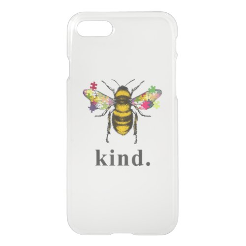 Autistic  Autism Be Kind Beekeeper Puzzle Piece iPhone SE87 Case