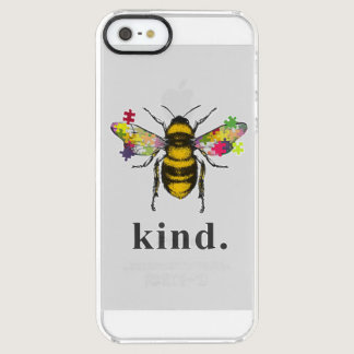 Autistic | Autism Be Kind Beekeeper Puzzle Piece Clear iPhone SE/5/5s Case