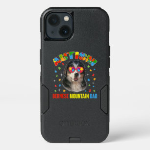 Autistic Autism Bernese Mountain Dog Dad Puzzle iPhone 13 Case