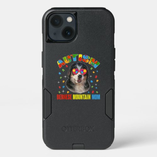 Autistic  Autism Bernese Mountain Dog Mom Puzzle iPhone 13 Case