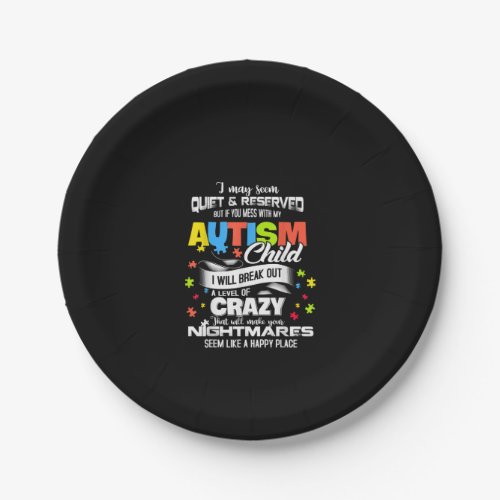 Autistic  Autism Child I Will Break Out A Level Paper Plates