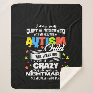 Autistic | Autism Child I Will Break Out A Level Sherpa Blanket