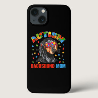 Autistic | Autism Dachshund Dog Mom Puzzle Piece iPhone 13 Case