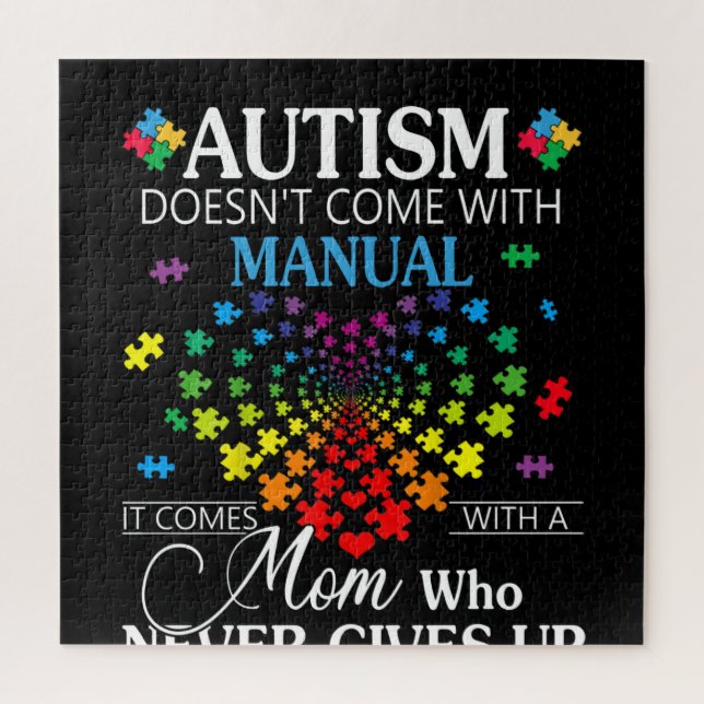 Autistic | Autism Doesn't Come With Manual Jigsaw Puzzle (Vertical)