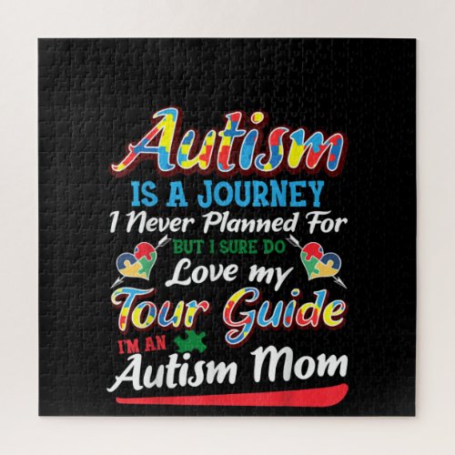 Autistic  Autism Is A Journey I Never Planner Jigsaw Puzzle