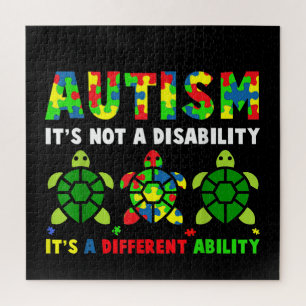 Autistic   Autism It's Not A Disability Jigsaw Puzzle