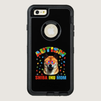 Autistic | Autism Shiba Inu Mom Puzzle Piece OtterBox Defender iPhone Case