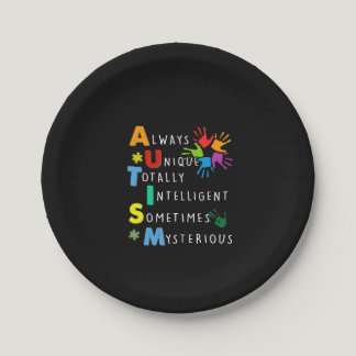 Autistic | Autism Strong Definition Paper Plates