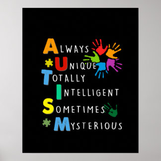Autistic | Autism Strong Definition Poster