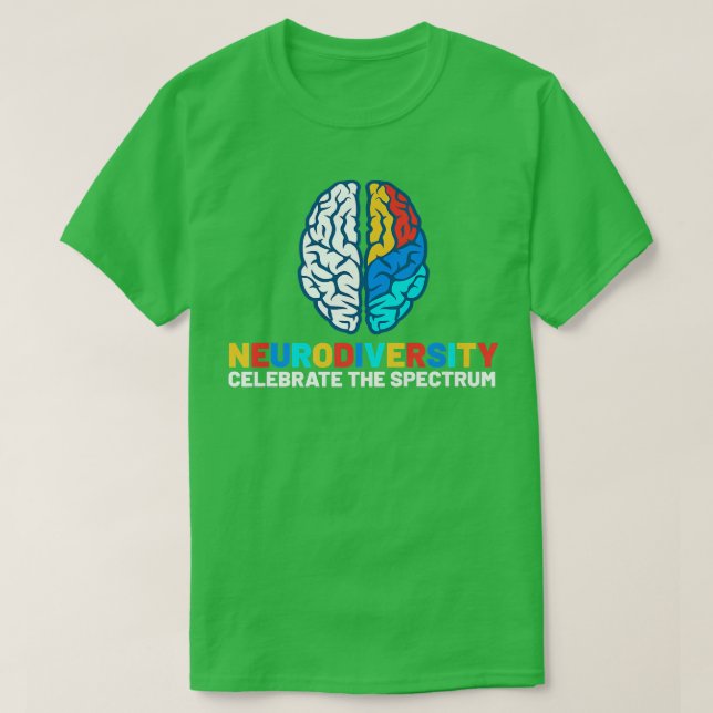 Autistic Awareness Month Neurodiversity ADHD ASD A T-Shirt (Design Front)