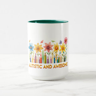AUTISTIC & AWESOME Autism Awareness Mug