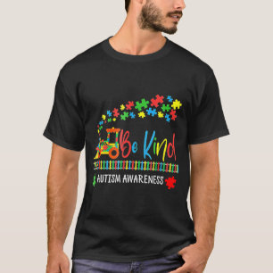 Autistic Be Kind Train Puzzle Piece For Kids Adult T-Shirt