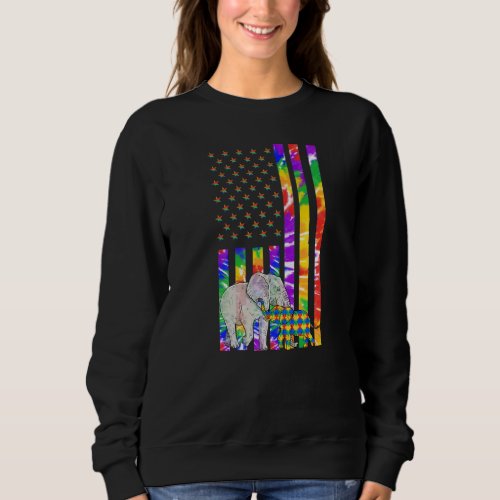 Autistic Child American Autism Awareness Elephants Sweatshirt