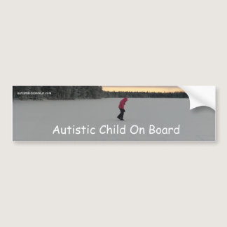 Autistic Child on Board Bumper Sticker