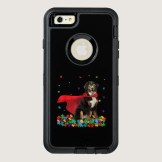 Autistic |Cool Bernese Mountain Hero Autism Puzzle OtterBox Defender iPhone Case