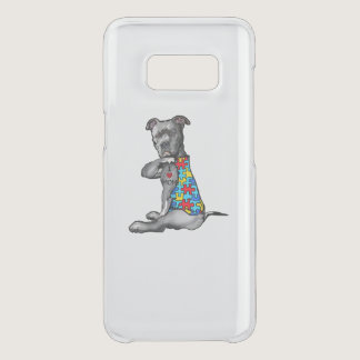Autistic | Cool Pitbull I Love Mom Autism Puzzle Uncommon Samsung Galaxy S8 Case