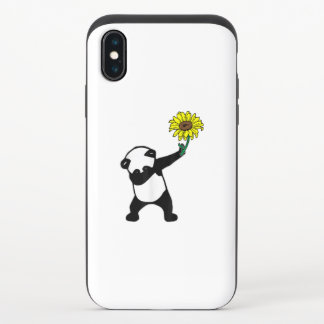 Autistic | Dabbing Panda Bear Sunflower iPhone X Slider Case