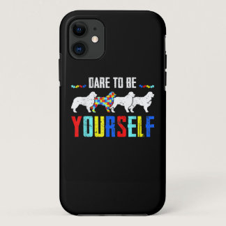 Autistic | Dare To Be Different Bernese Mountain iPhone 11 Case